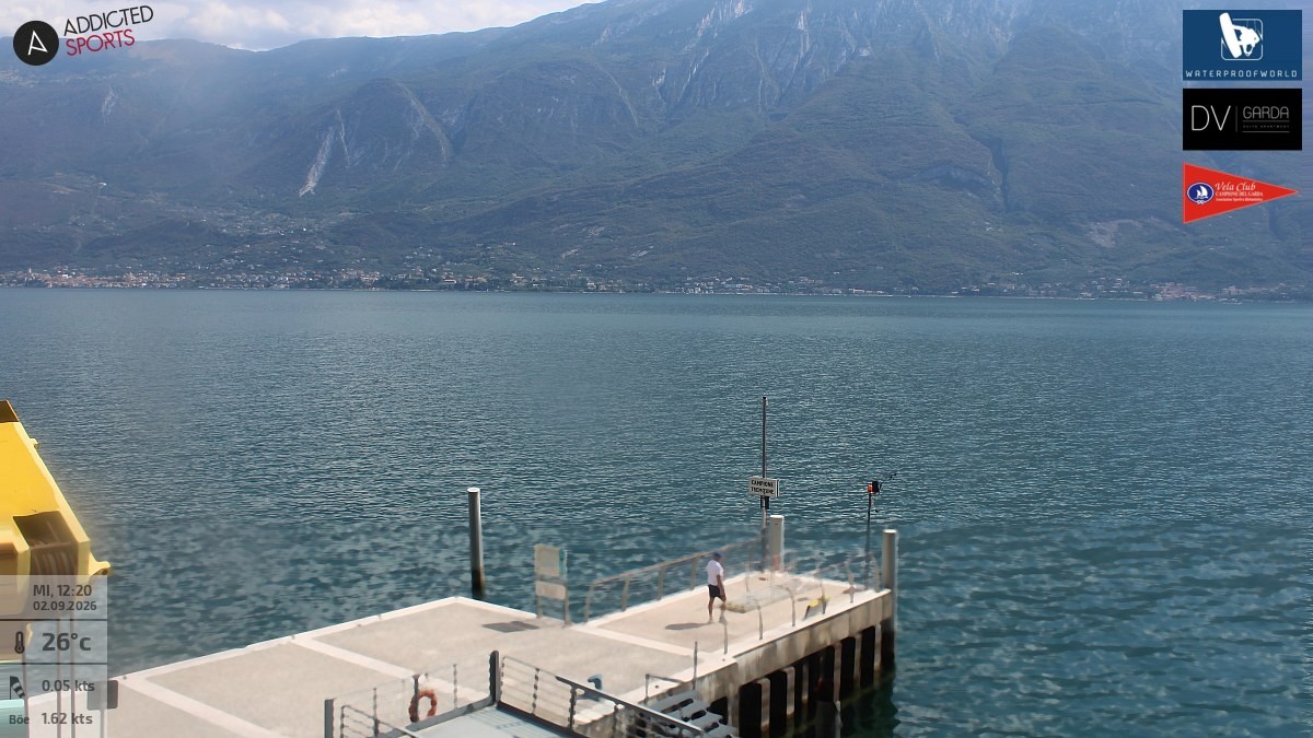 Archiv Foto Webcam Gardasee Campione del Garda