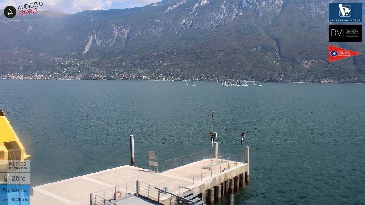 Archiv Foto Webcam Gardasee Campione del Garda