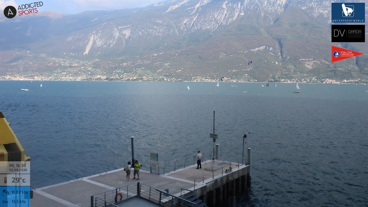 Archiv Foto Webcam Gardasee Campione del Garda