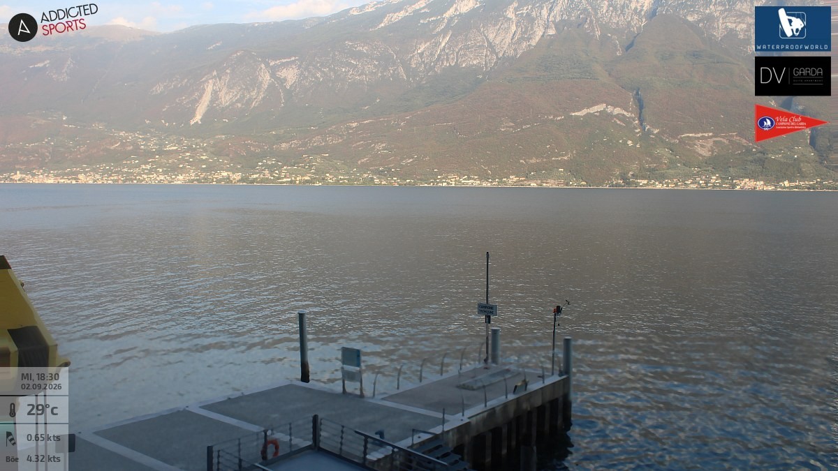 Archiv Foto Webcam Gardasee Campione del Garda