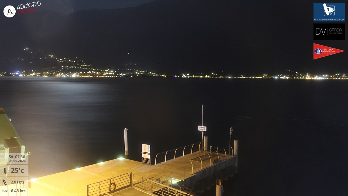 Archiv Foto Webcam Gardasee Campione del Garda