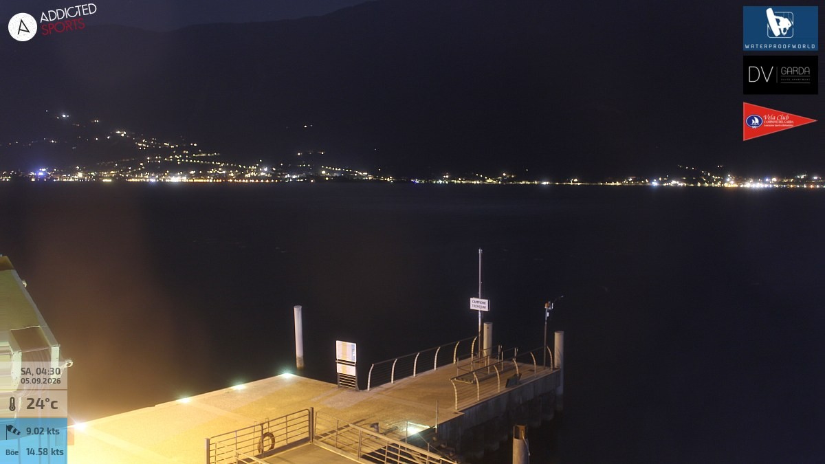 Archiv Foto Webcam Gardasee Campione del Garda