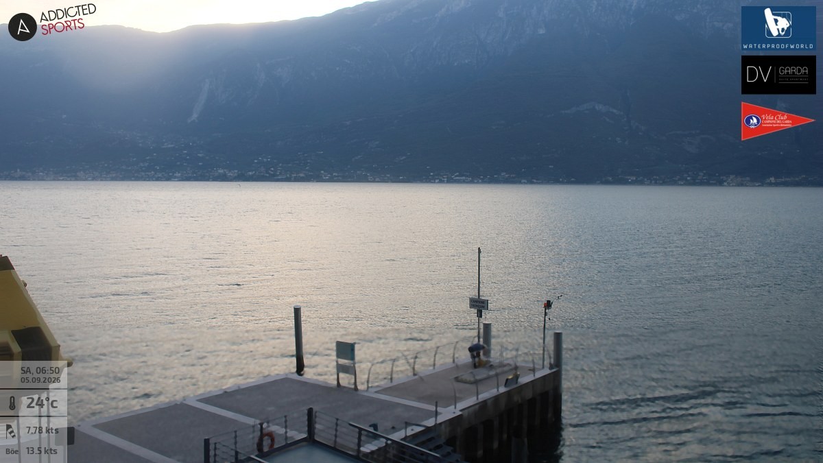 Archiv Foto Webcam Gardasee Campione del Garda