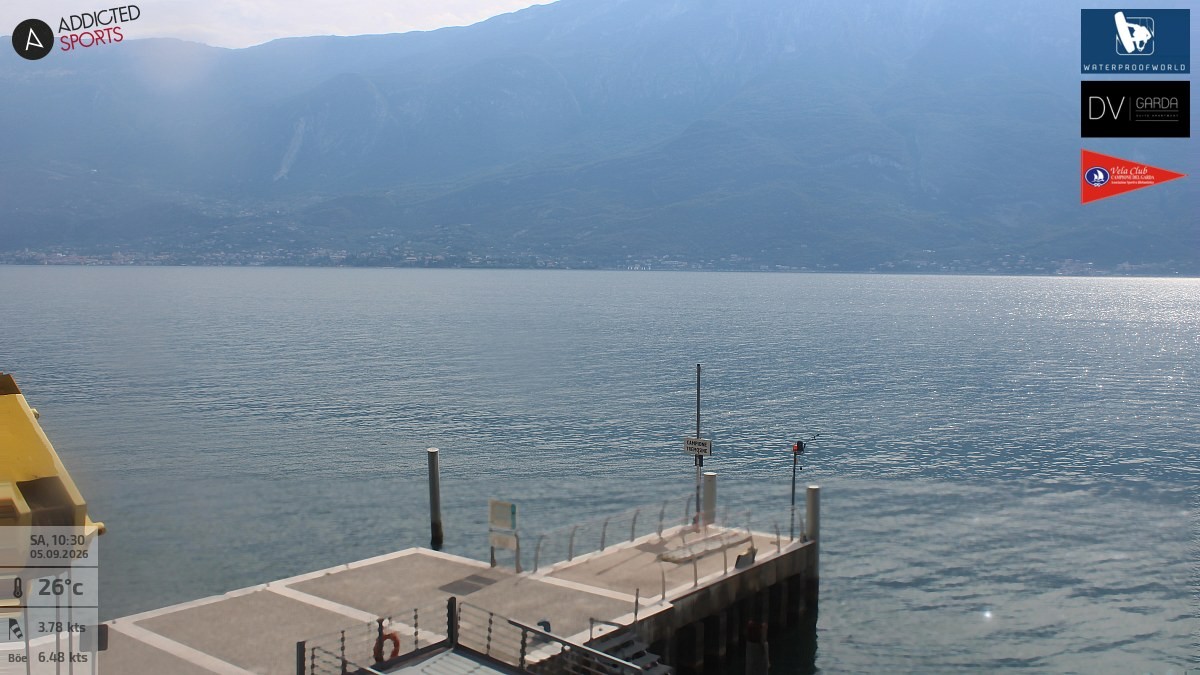 Archiv Foto Webcam Gardasee Campione del Garda