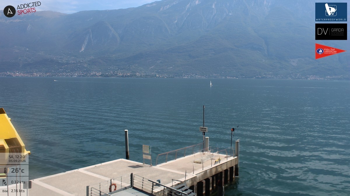 Archiv Foto Webcam Gardasee Campione del Garda