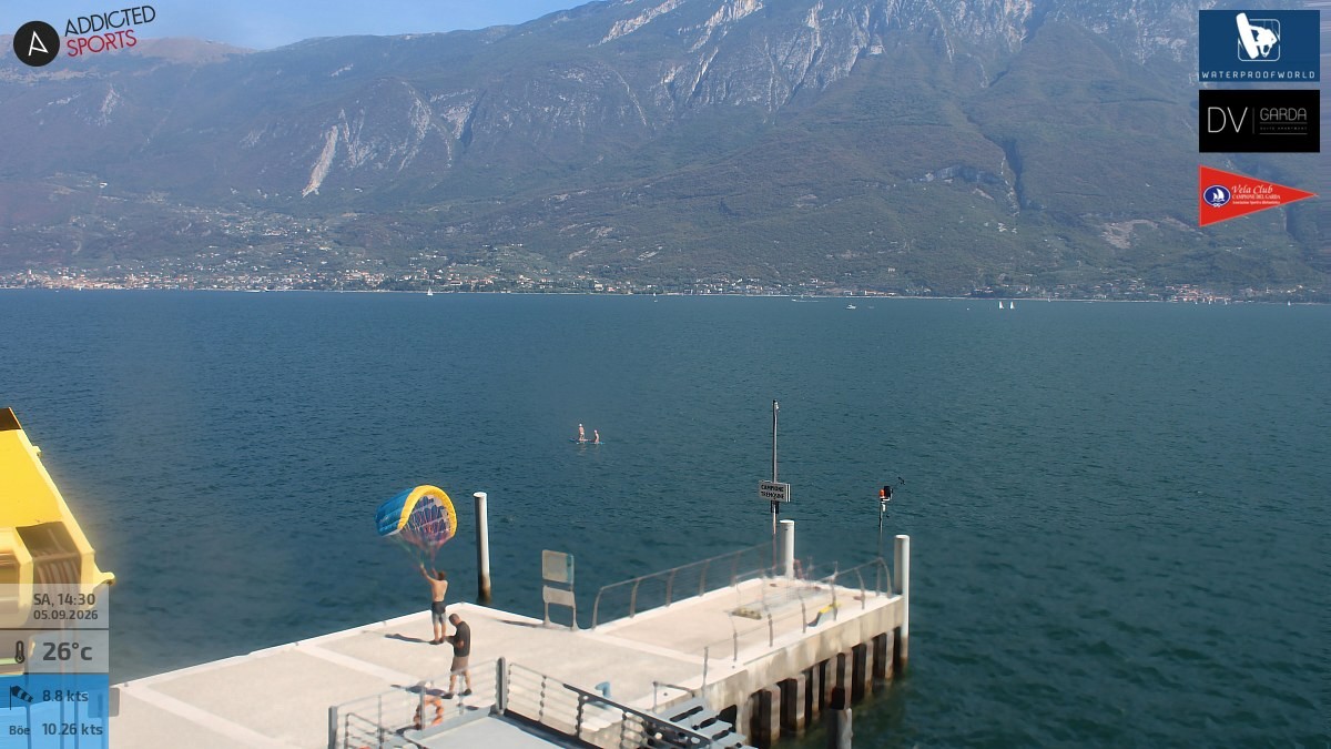 Archiv Foto Webcam Gardasee Campione del Garda