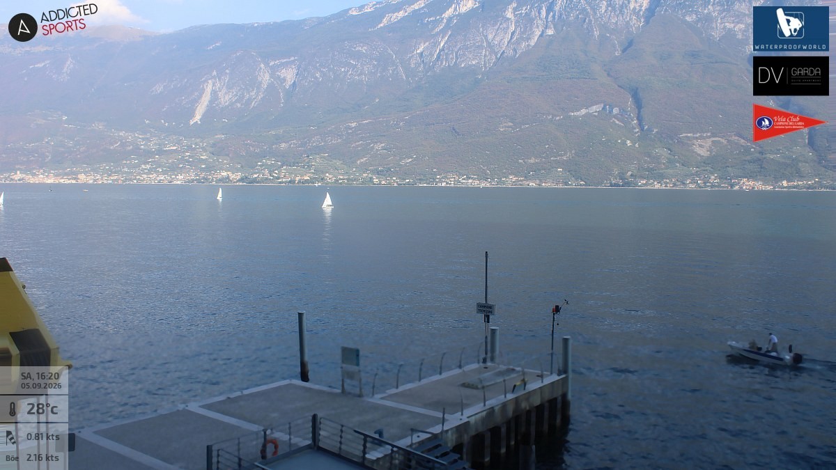 Archiv Foto Webcam Gardasee Campione del Garda