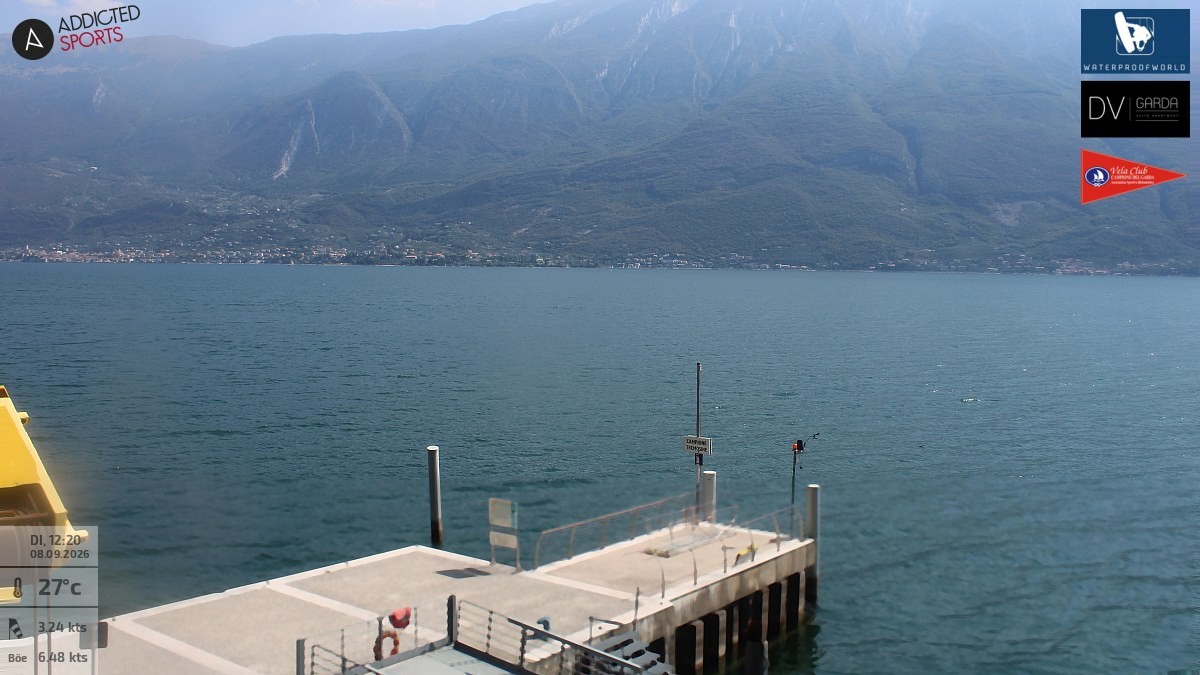 Archiv Foto Webcam Gardasee Campione del Garda