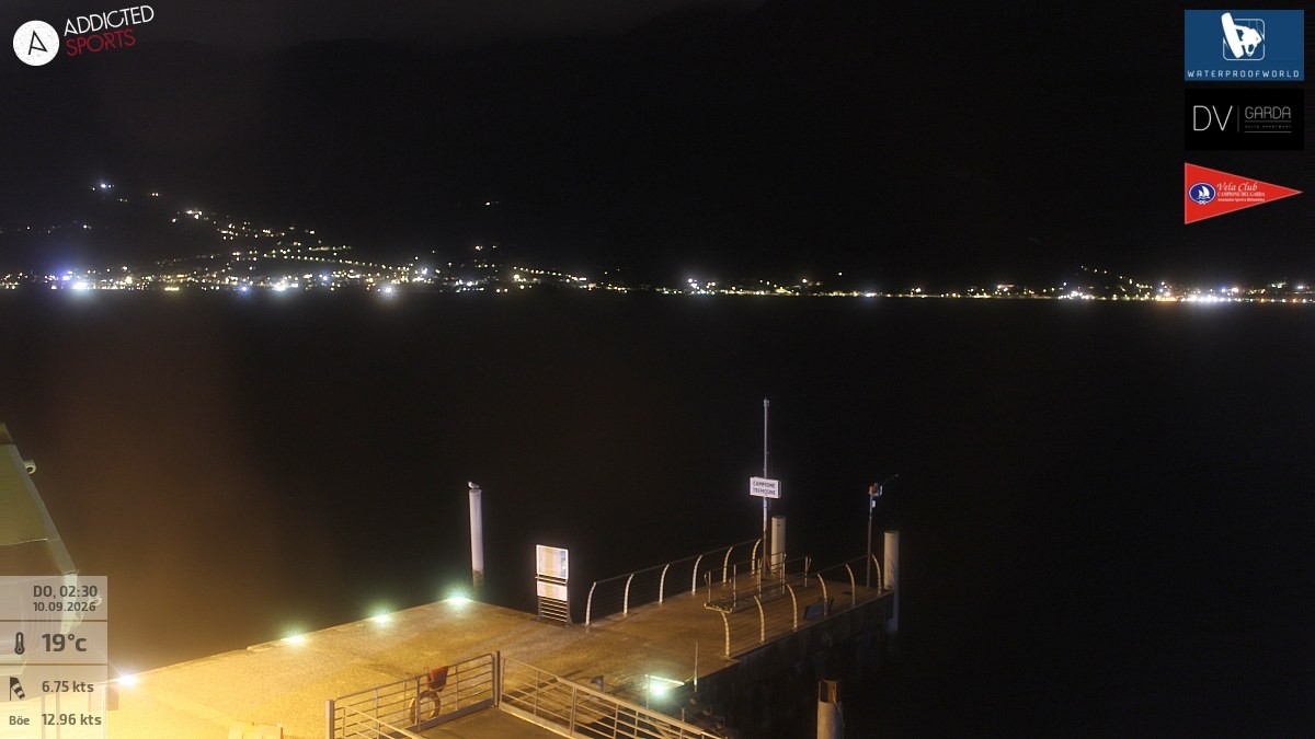 Archiv Foto Webcam Gardasee Campione del Garda