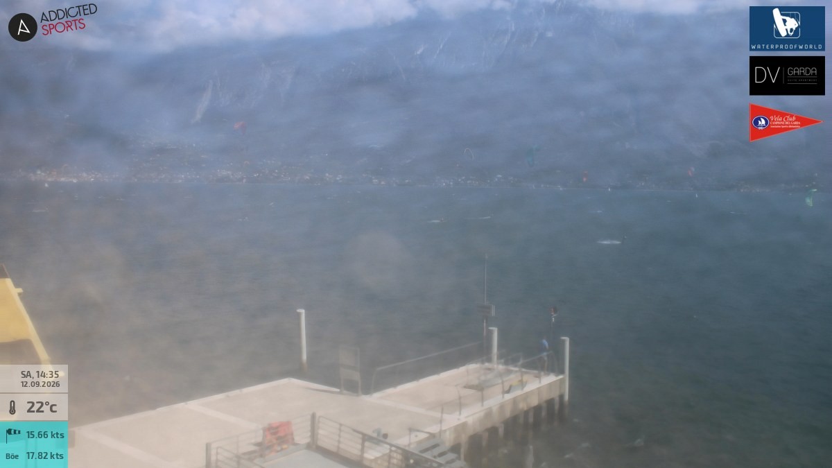 Archiv Foto Webcam Gardasee Campione del Garda