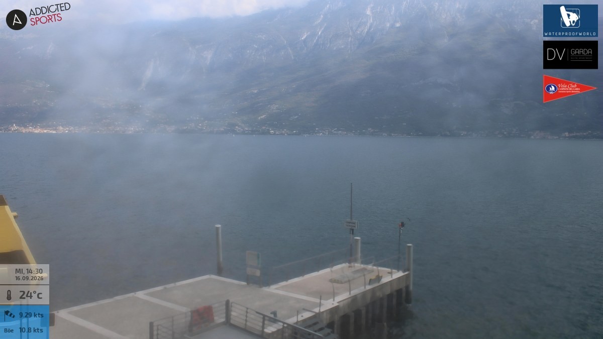 Archiv Foto Webcam Gardasee Campione del Garda