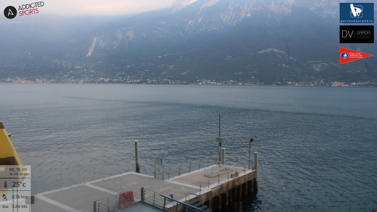 Archiv Foto Webcam Gardasee Campione del Garda
