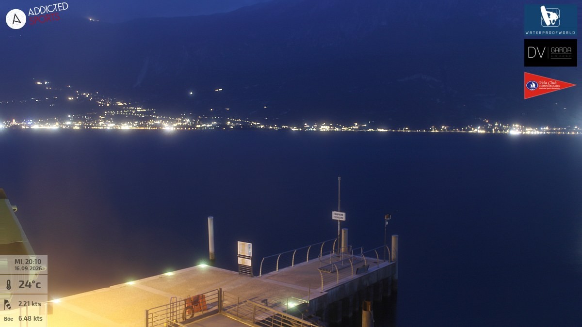 Archiv Foto Webcam Gardasee Campione del Garda