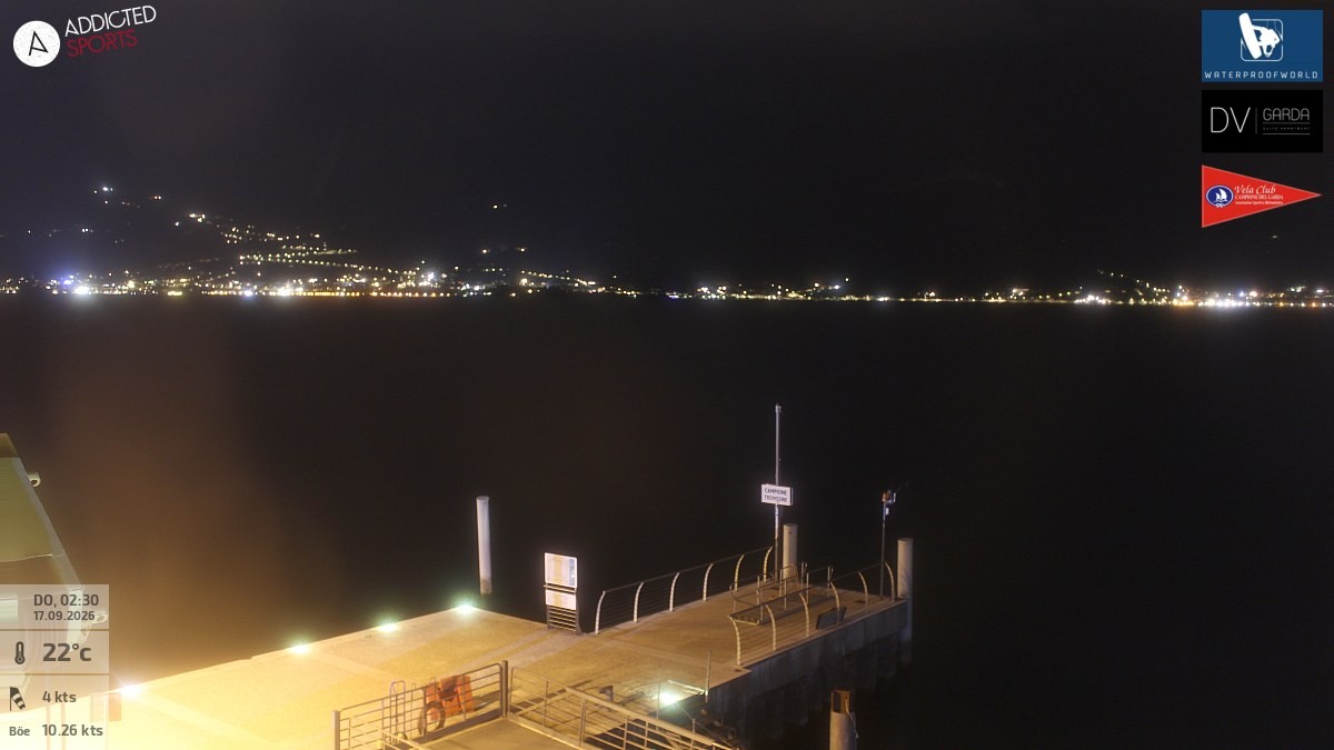 Archiv Foto Webcam Gardasee Campione del Garda