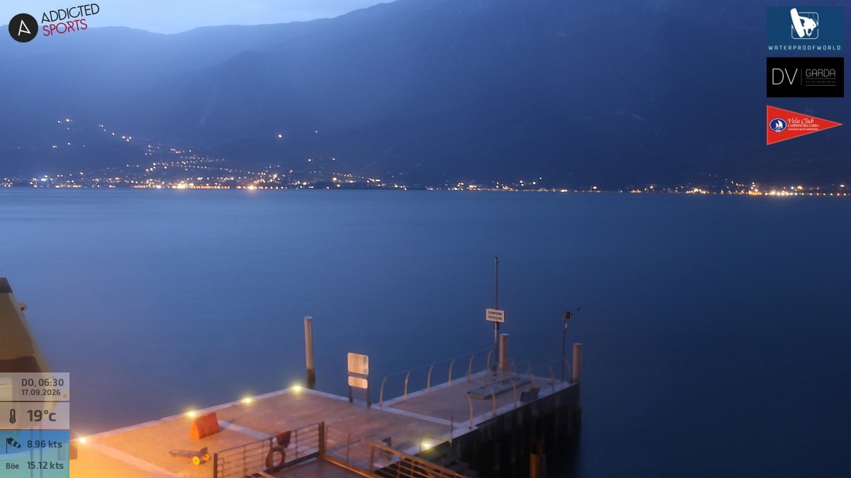 Archiv Foto Webcam Gardasee Campione del Garda