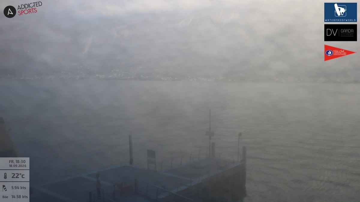 Archived image Webcam Campione del Garda - Lake Garda