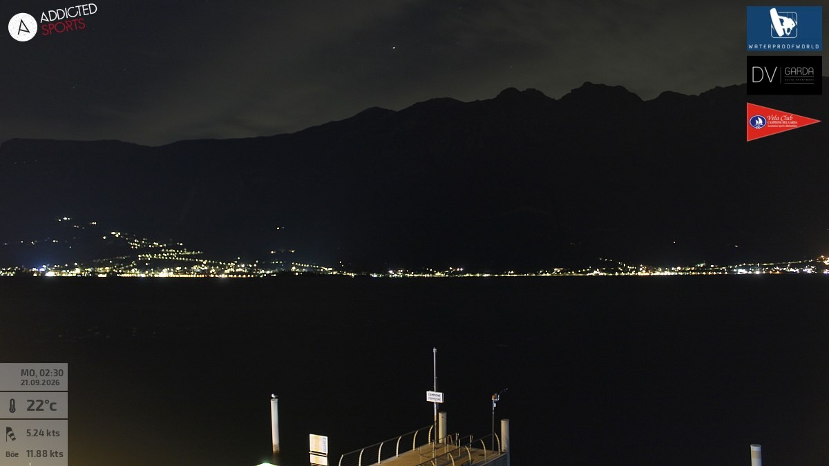 Archiv Foto Webcam Gardasee Campione del Garda