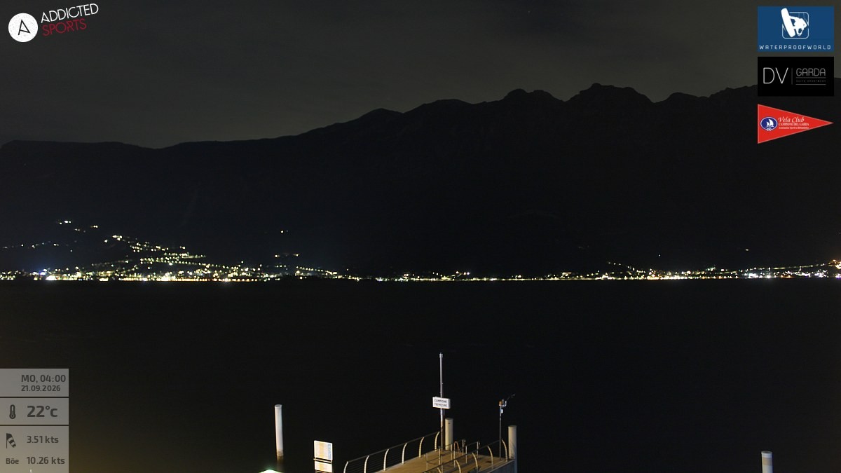 Archiv Foto Webcam Gardasee Campione del Garda