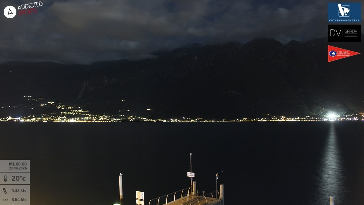 Archiv Foto Webcam Gardasee Campione del Garda