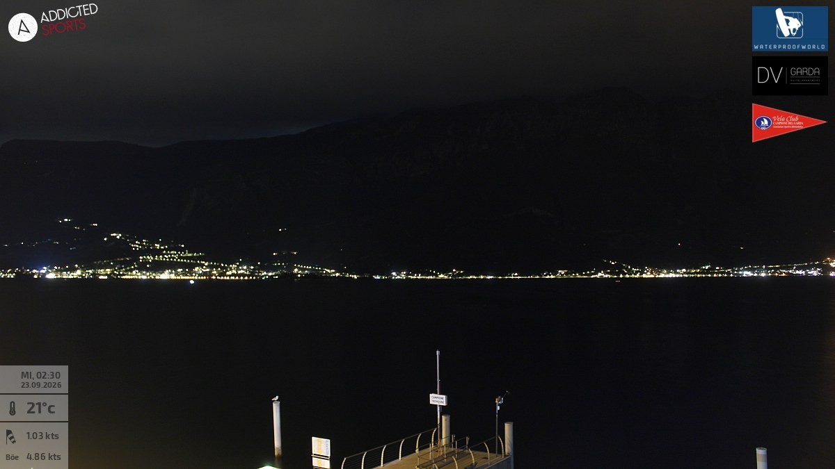 Archiv Foto Webcam Gardasee Campione del Garda