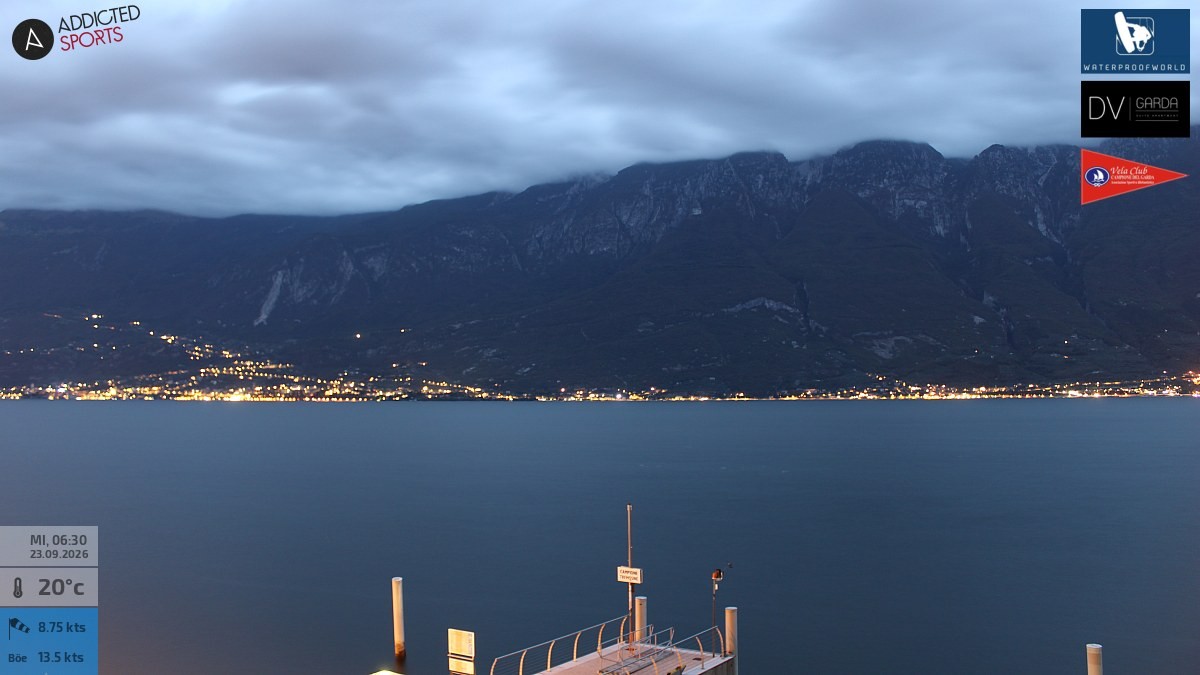 Archived image Webcam Campione del Garda - Lake Garda