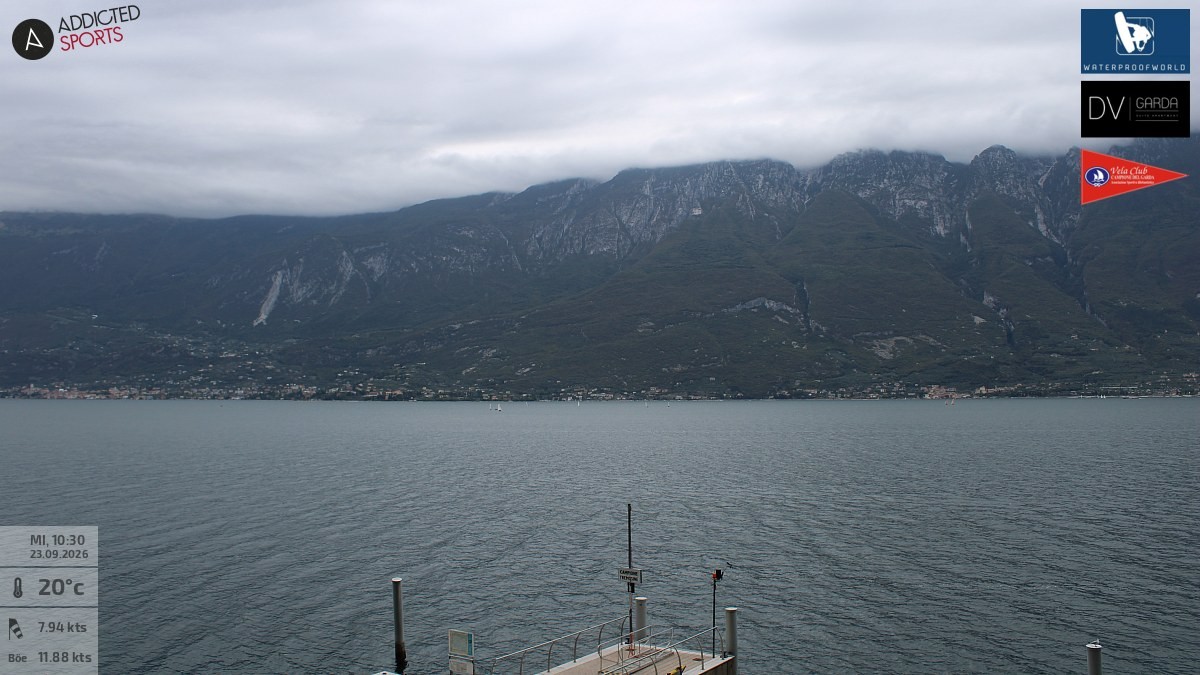 Archived image Webcam Campione del Garda - Lake Garda