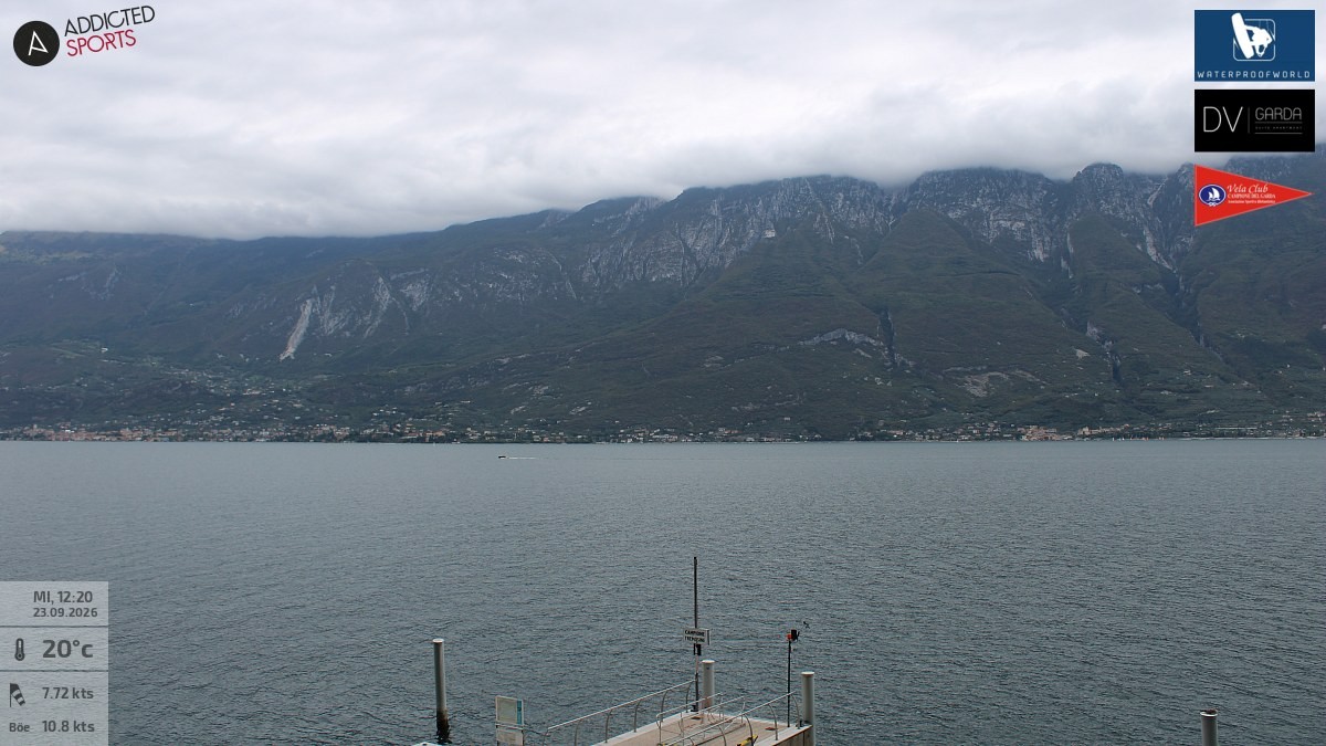 Archived image Webcam Campione del Garda - Lake Garda