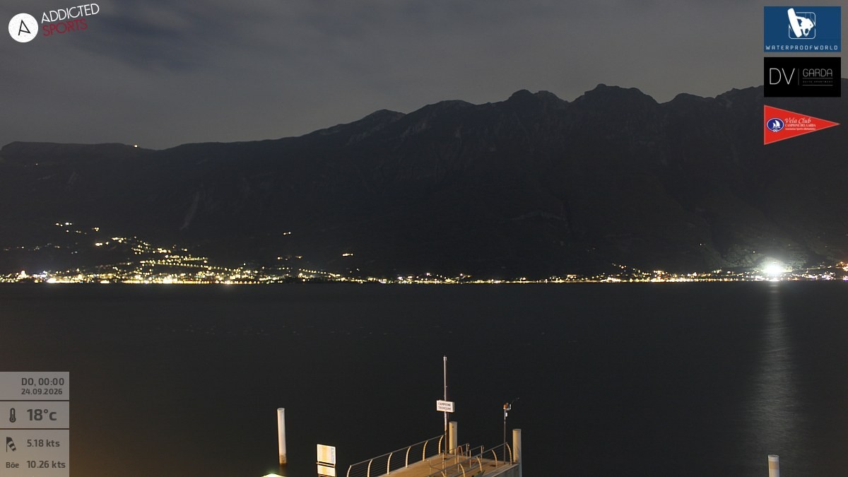 Archiv Foto Webcam Gardasee Campione del Garda