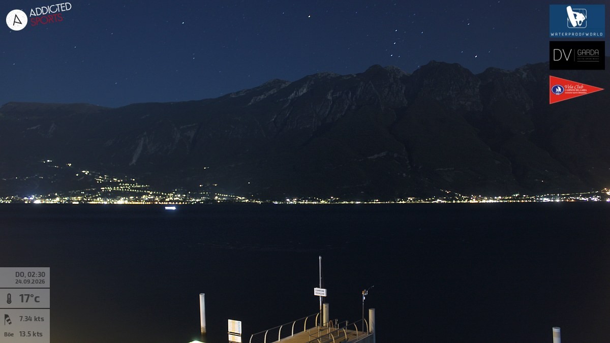 Archiv Foto Webcam Gardasee Campione del Garda