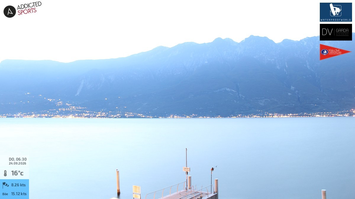 Archiv Foto Webcam Gardasee Campione del Garda