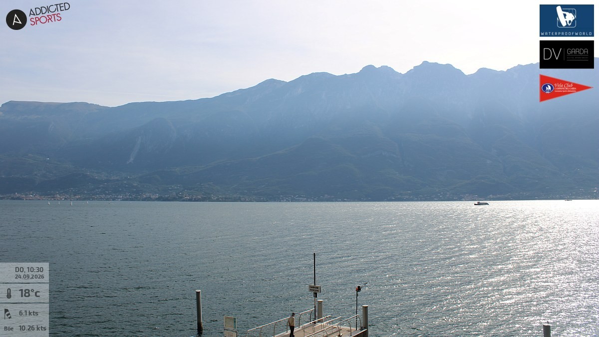 Archiv Foto Webcam Gardasee Campione del Garda