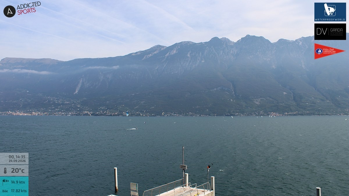 Archiv Foto Webcam Gardasee Campione del Garda