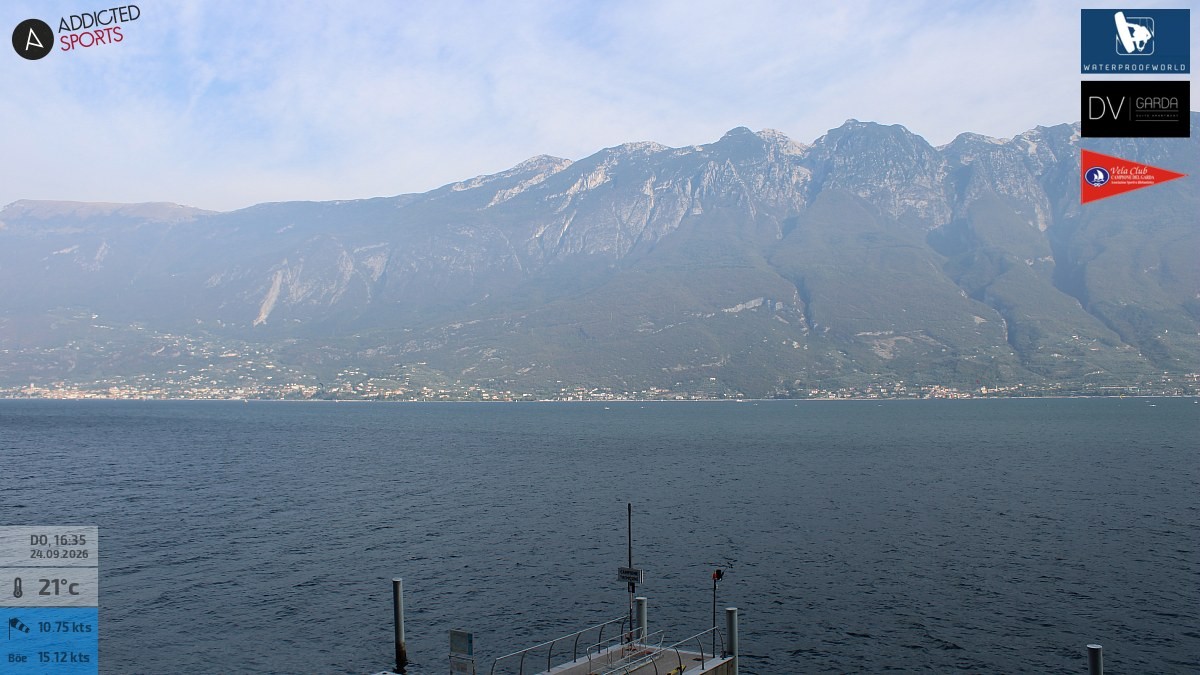 Archiv Foto Webcam Gardasee Campione del Garda