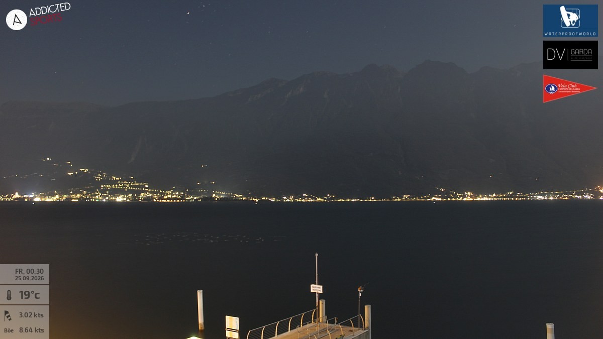 Archiv Foto Webcam Gardasee Campione del Garda