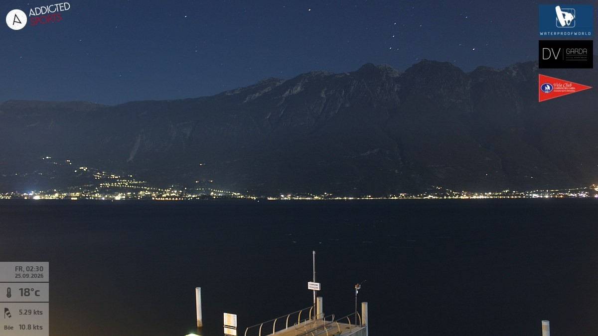 Archiv Foto Webcam Gardasee Campione del Garda