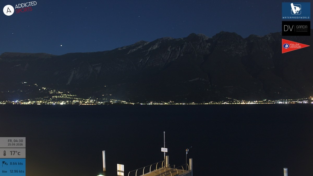 Archiv Foto Webcam Gardasee Campione del Garda