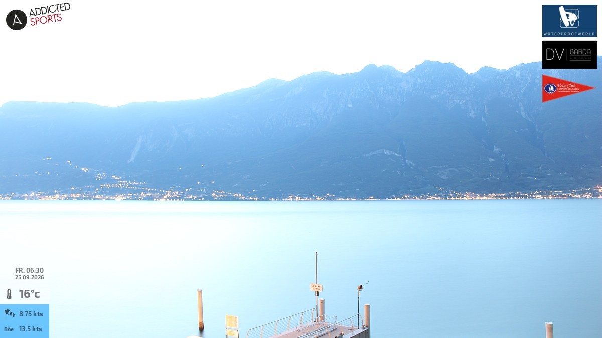 Archiv Foto Webcam Gardasee Campione del Garda