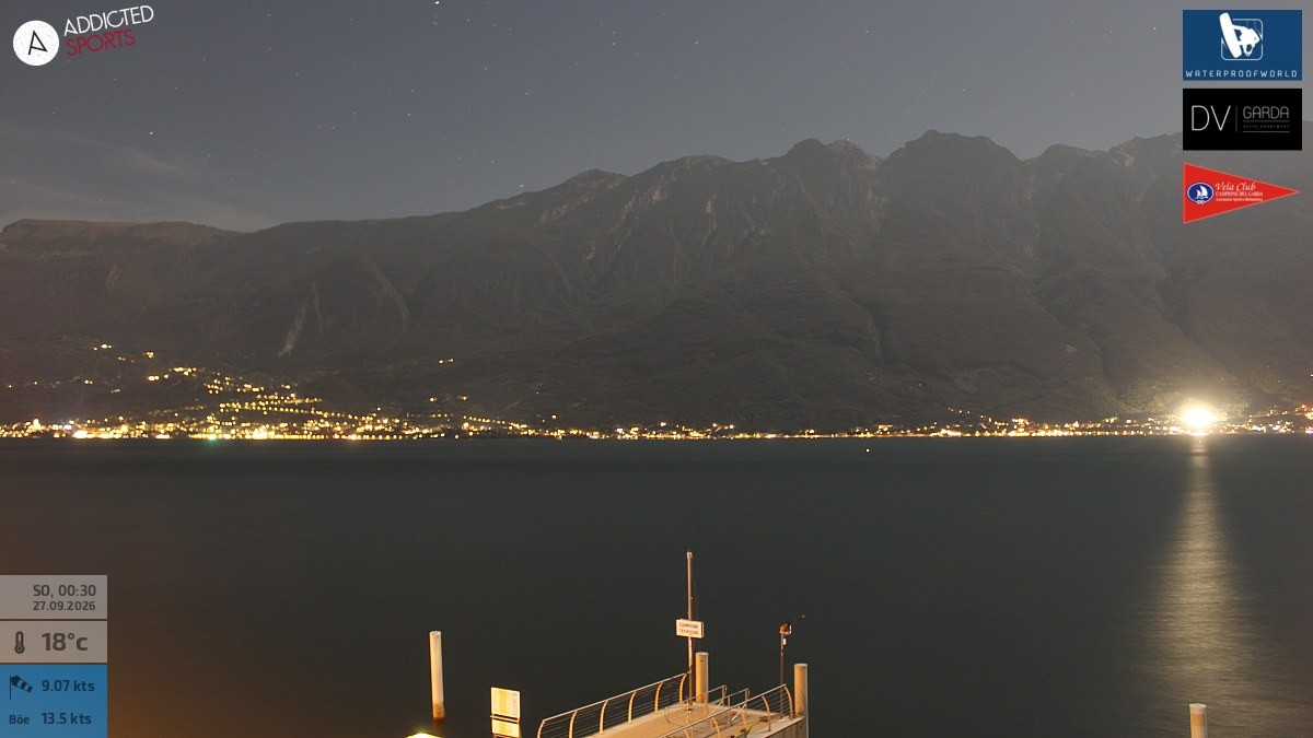 Archiv Foto Webcam Gardasee Campione del Garda