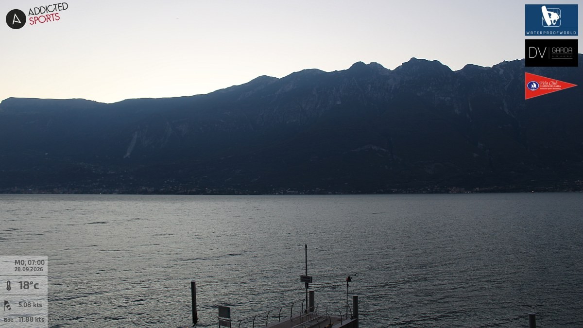 Archived image Webcam Campione del Garda - Lake Garda