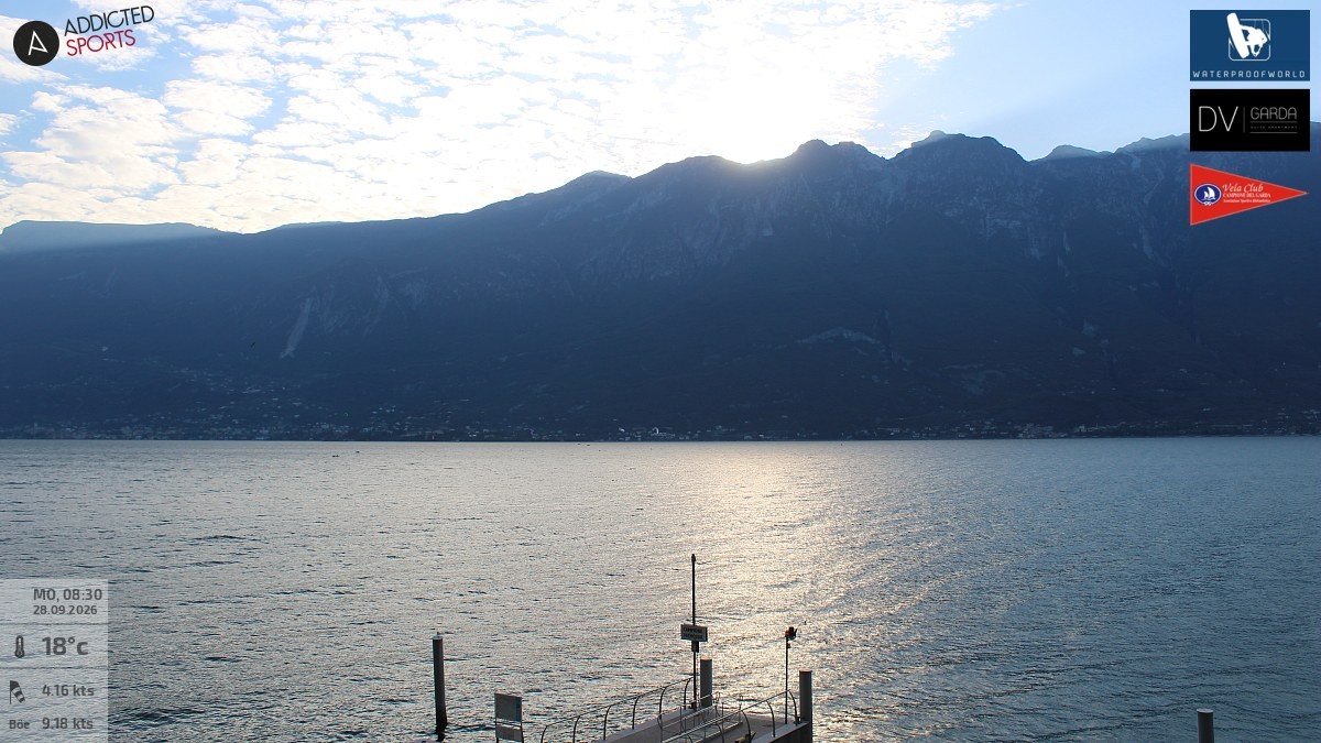Archived image Webcam Campione del Garda - Lake Garda