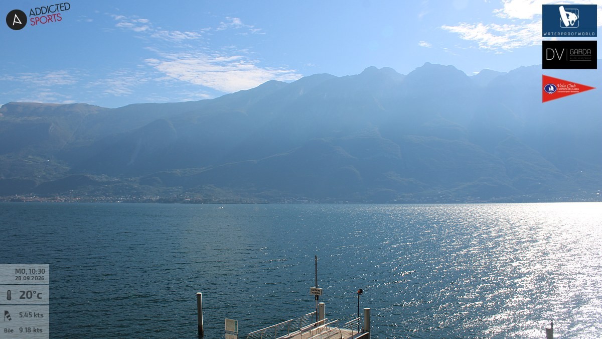 Archived image Webcam Campione del Garda - Lake Garda