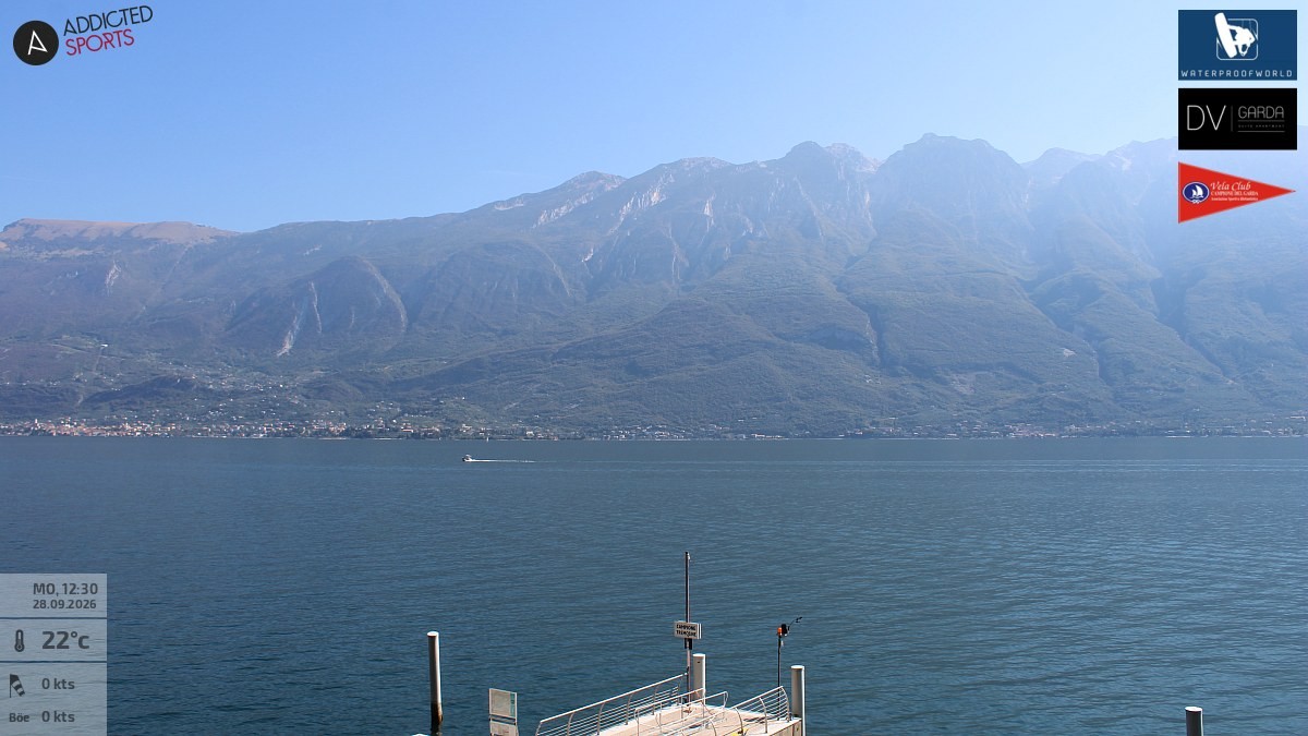 Archived image Webcam Campione del Garda - Lake Garda