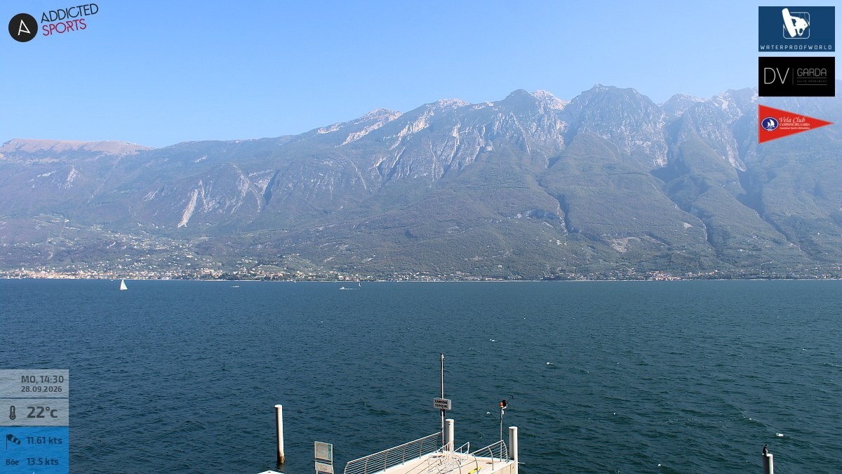 Archived image Webcam Campione del Garda - Lake Garda