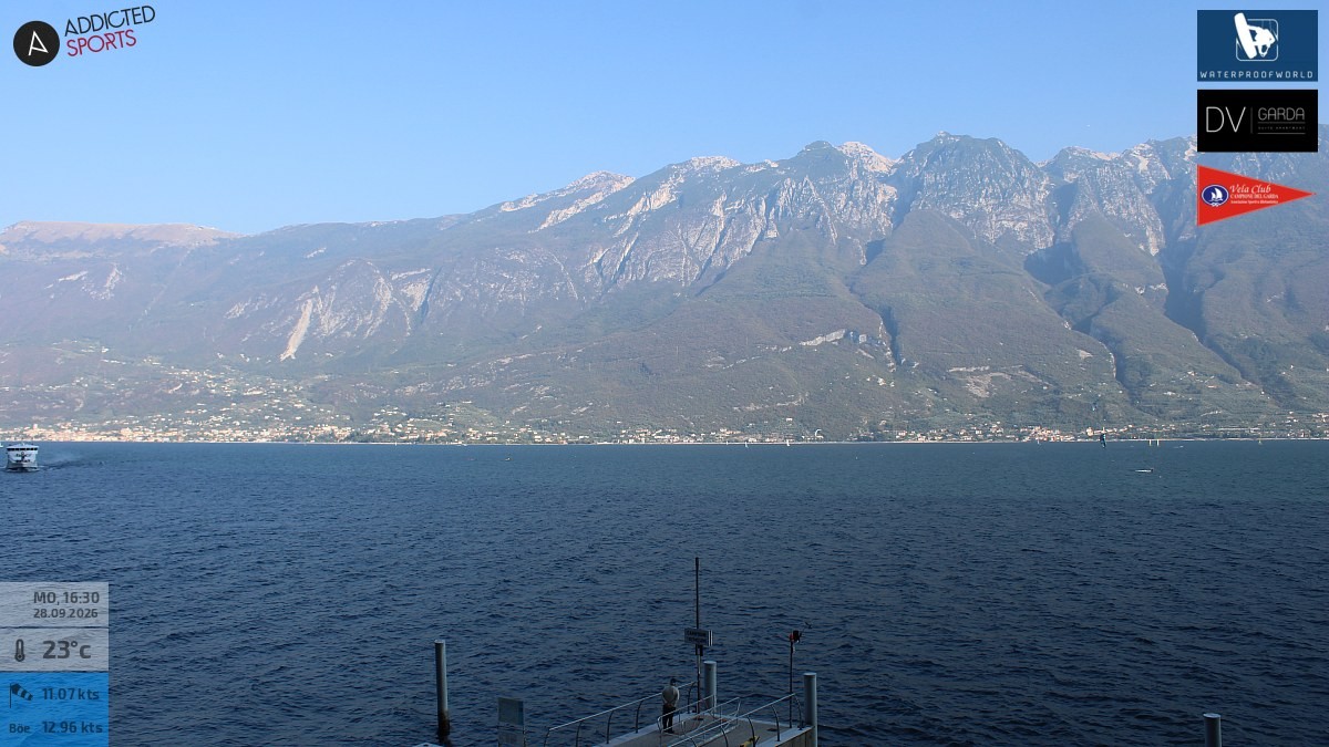 Archived image Webcam Campione del Garda - Lake Garda