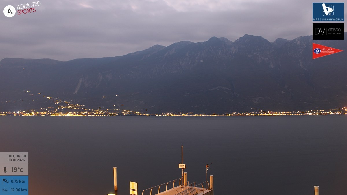 Archived image Webcam Campione del Garda - Lake Garda