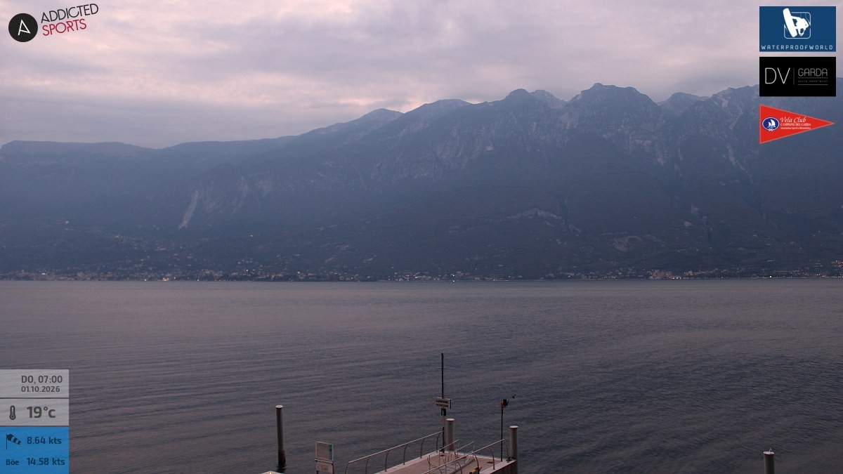 Archived image Webcam Campione del Garda - Lake Garda