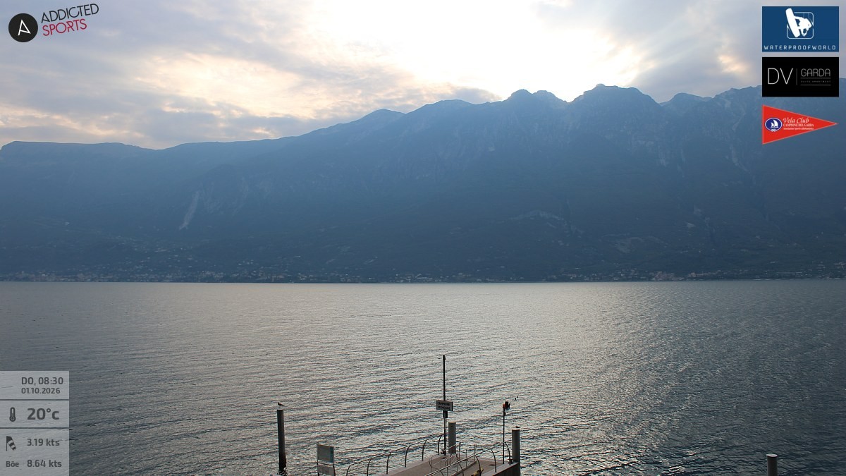 Archived image Webcam Campione del Garda - Lake Garda