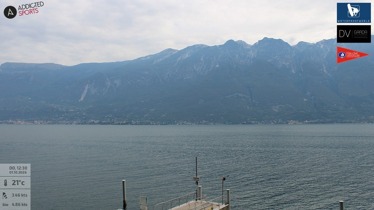 Archived image Webcam Campione del Garda - Lake Garda