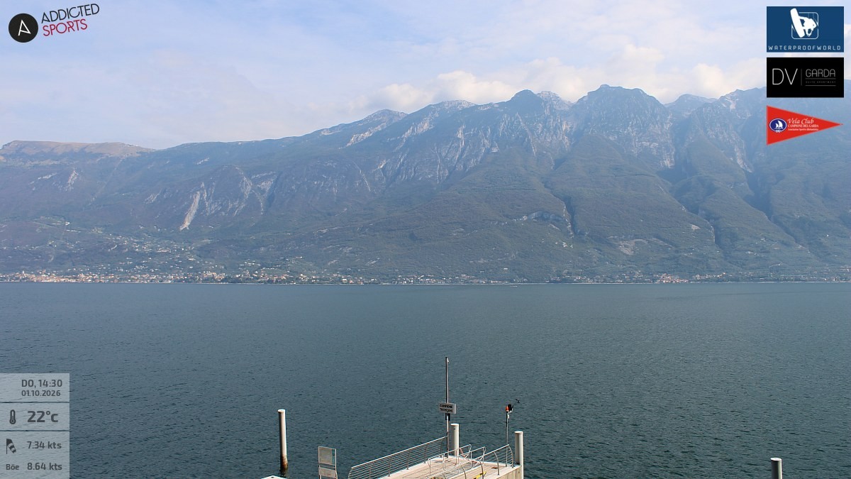 Archiv Foto Webcam Gardasee Campione del Garda