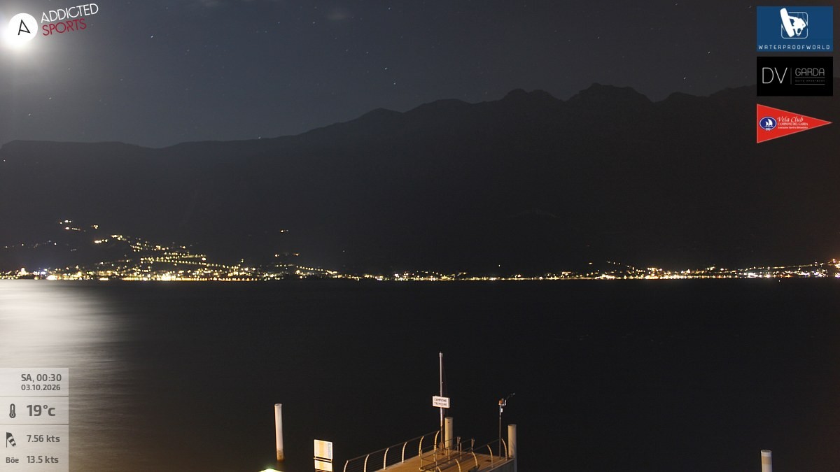 Archiv Foto Webcam Gardasee Campione del Garda